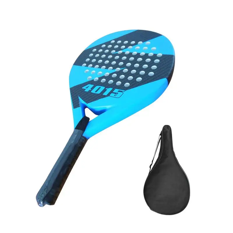 Paddle Racket Easy To Use Beach Ball Sports Racket Carbon Fiber Power Lightweight Tennis Racket With EVA Memory Flex Foam Core