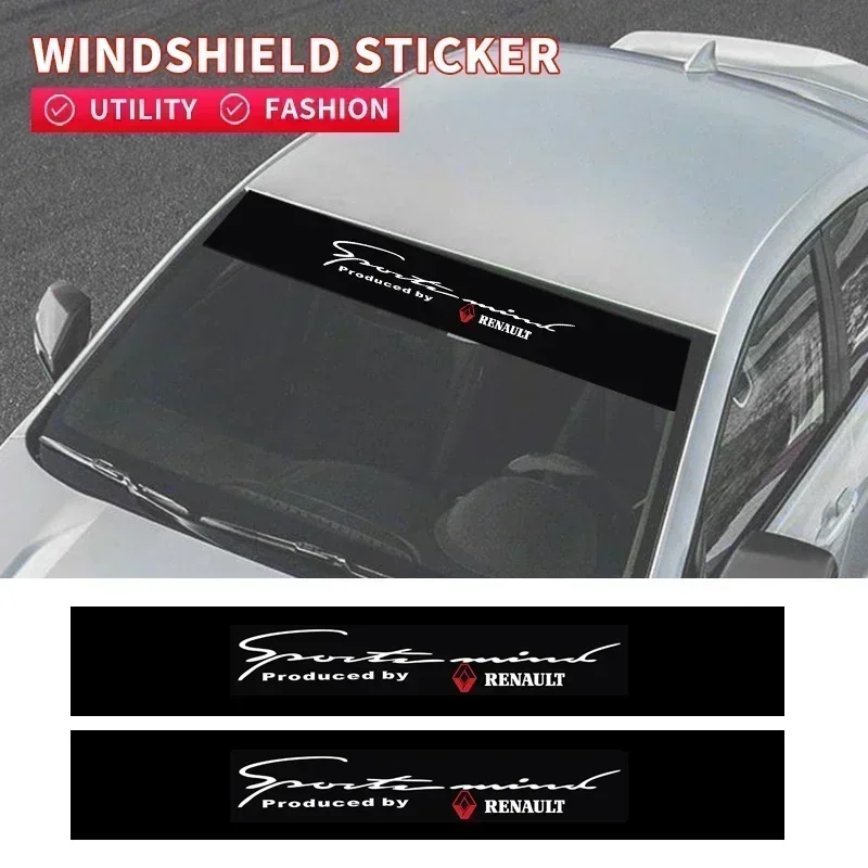 

Car windshield sticker front window sticker sunshade For Renault Megane 2 3 4 RS Grand Scenic Clio 4 Captur Duster Accessories