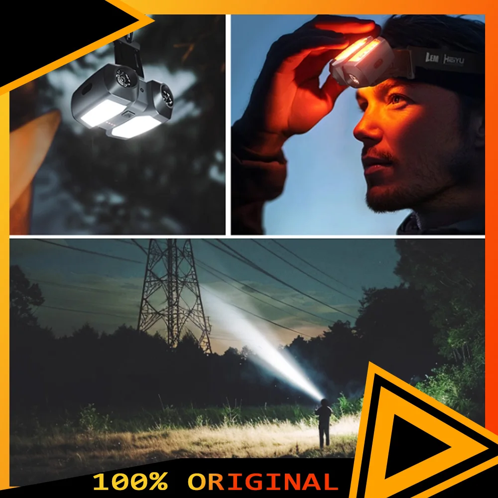 

LEM L800 Pro Мощный налобный фонарь для скалолазания на открытом воздухе Фонарик 1500 мАч 800LM Перезаряжаемый налобный фонарь для рыбалки с лазером