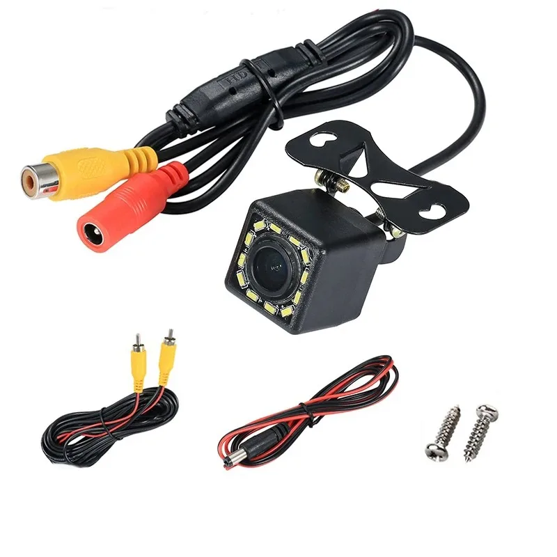 Weitwinkel-HD-Auto-Rückfahrkamera Rückfahrvideo-Fahrzeugkamera Backup-Rückfahrkamera 12 LED Nachtsicht-Parkkamera