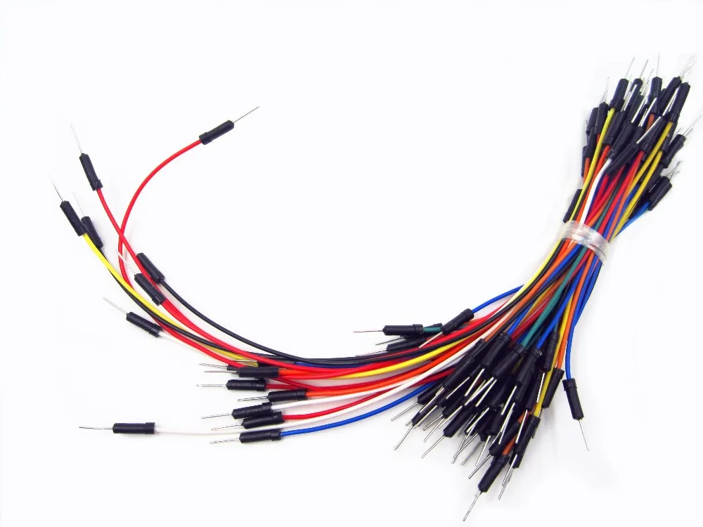 65pcs/LOT *10 =650pcs Lot New Solderless Flexible Breadboard Jumper Cables