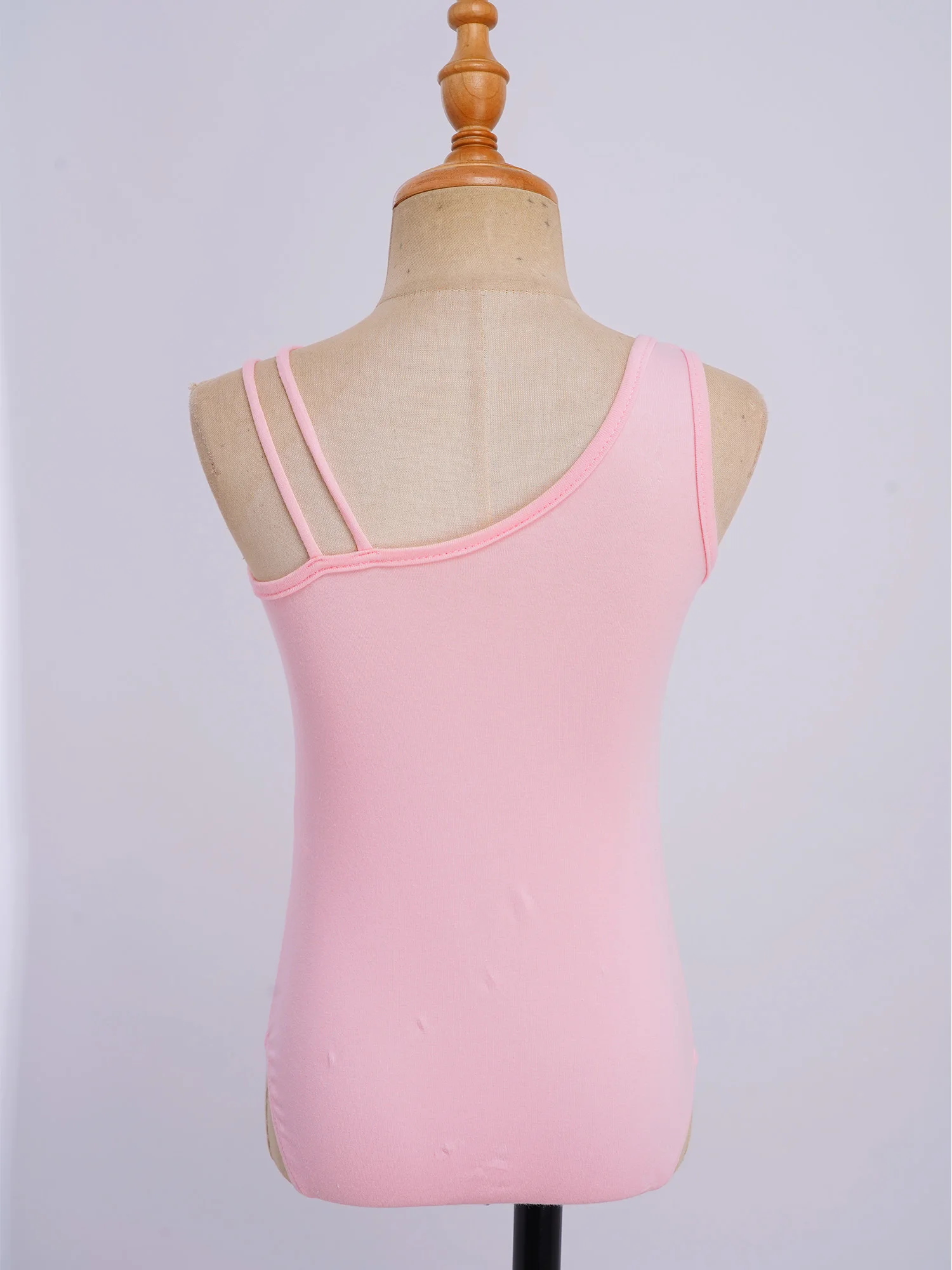 Kids Girls Ballet Dance Leotard Sleeveless Gymnastic Ballerina Cutout Asymmetrical Bodysuit Tollders Exexcise Tank Bodysuits