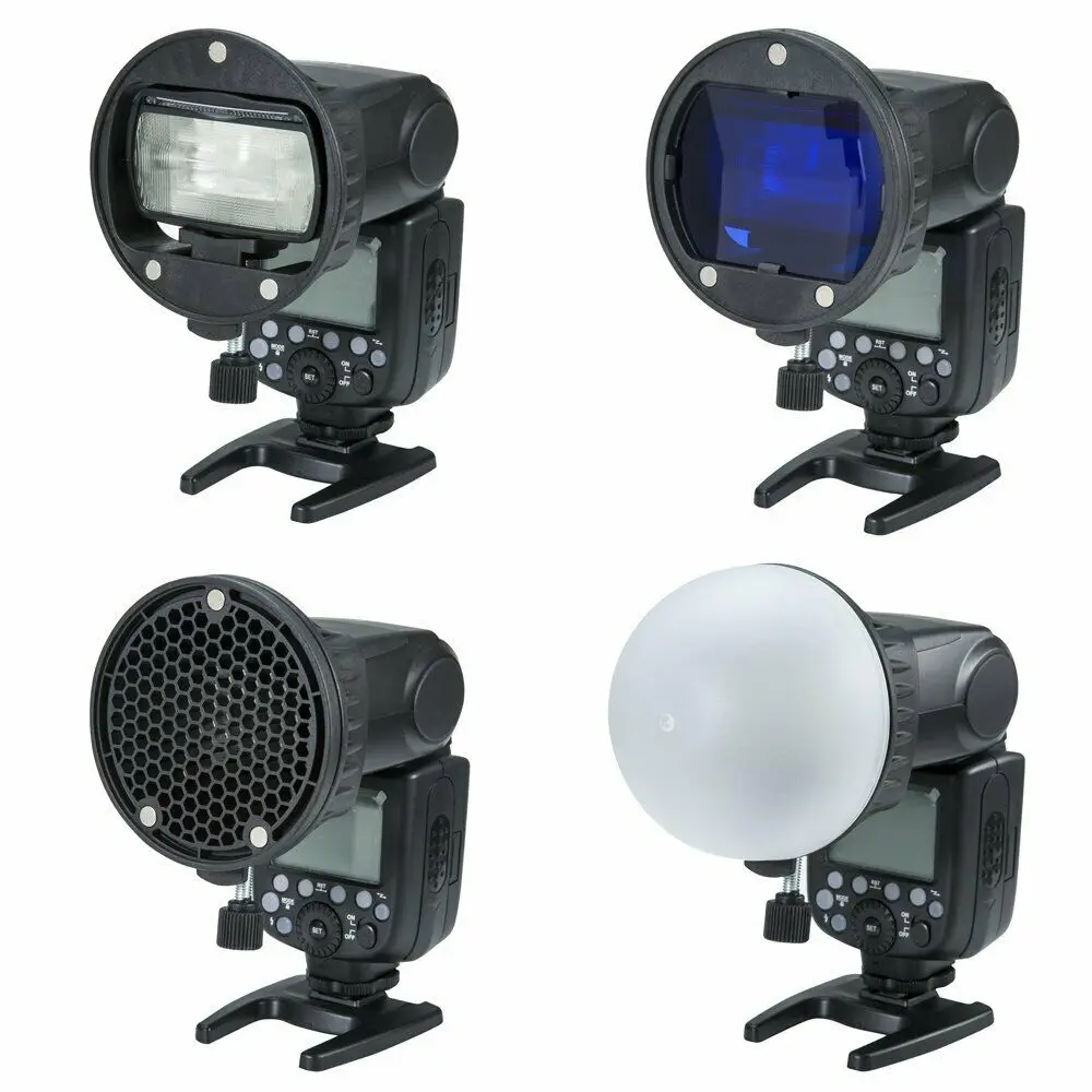Magnetic Color Filter Reflector Honeycomb Diffuser Softball Photo Studio Accessories for Flash Canon Nikon Sony Yongnuo