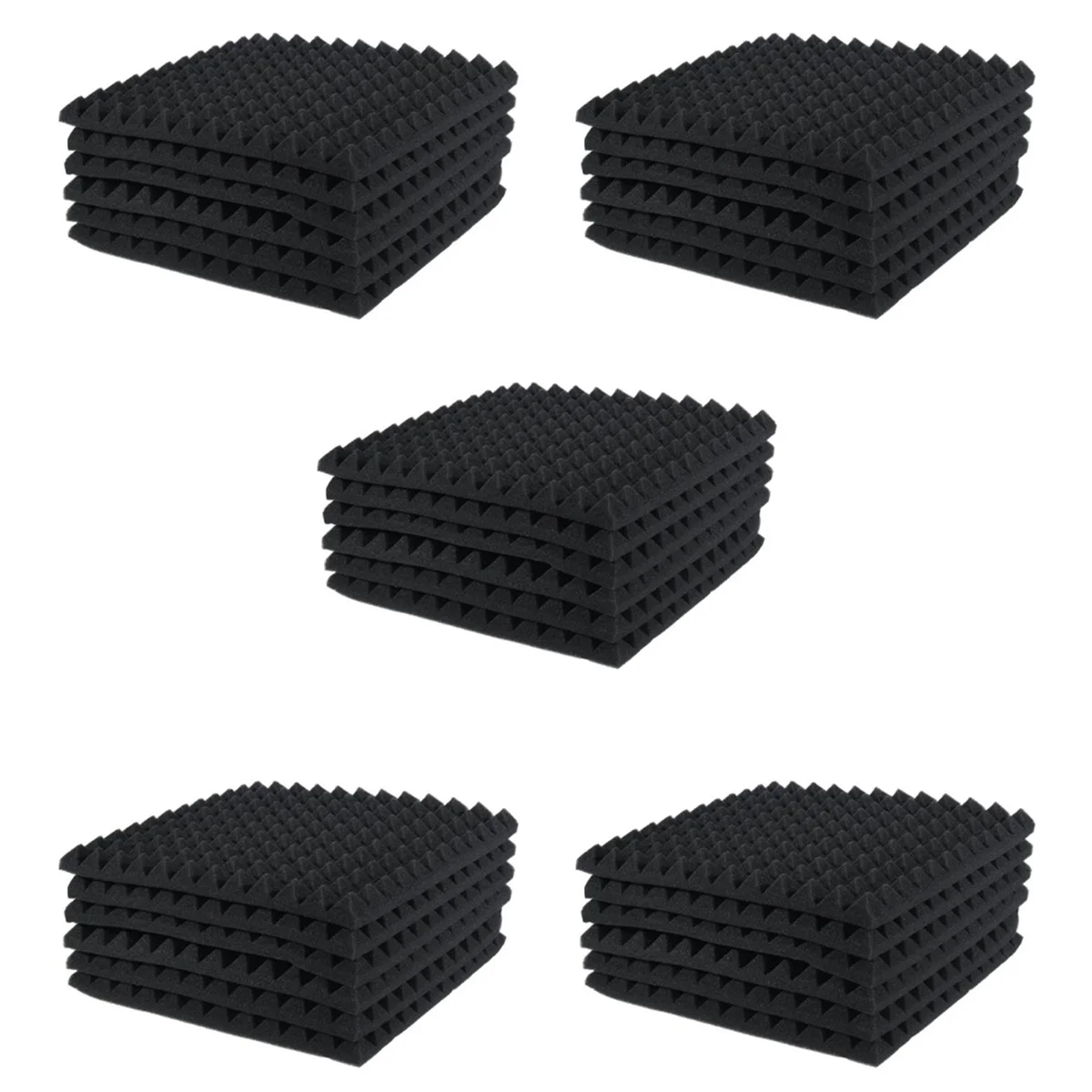 30 Pcs Acoustic Panels Foam Board Studio Sound-Absorbing Firewall Wedge Tiles Helps Reduce Echo and Unnecessary Noise