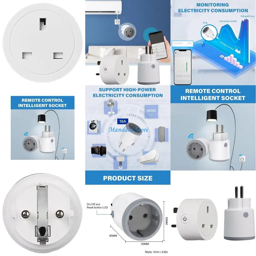 

U2JC Upgrades Power Socket with Energy Usage Monitors & Timer Control for Hosuehodl