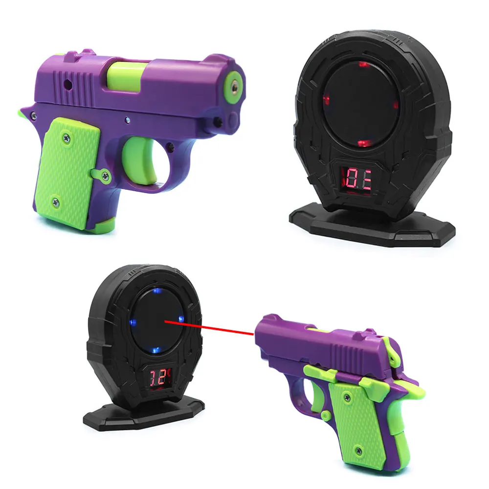 Outdoor Competitive Games Laser Toy Gun Mini Electric Training Scoring Targets Adult sSports Equipment Toy Accessories QG496