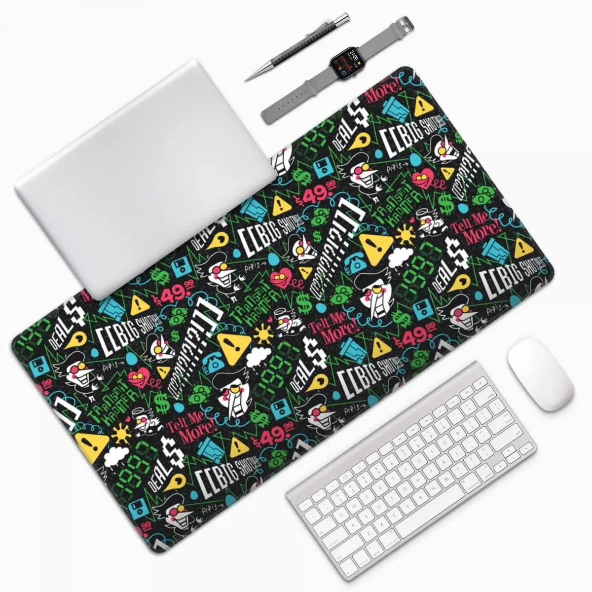 

Deltarune SPAMTON G Large Mouse Pad Computer Keyboard Mouse Mat Gamer PC Laptop Desk Mat Office Accessories Table Mats