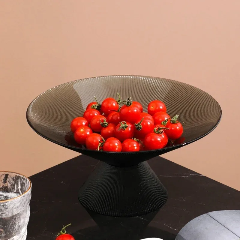 Exquisite glass fruit platter Home living room coffee table dried fruit snacks plates candy Fruit Snack Plates Specialty Plates