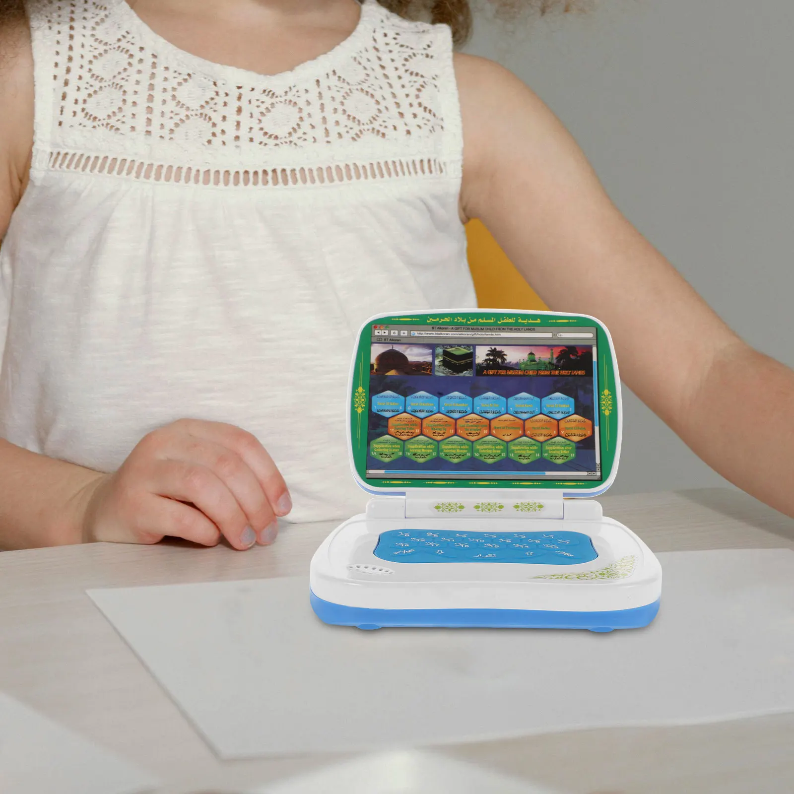 

Складной сенсорный обучающий компьютер для раннего изучения арабского языка, портативное устройство для малышей