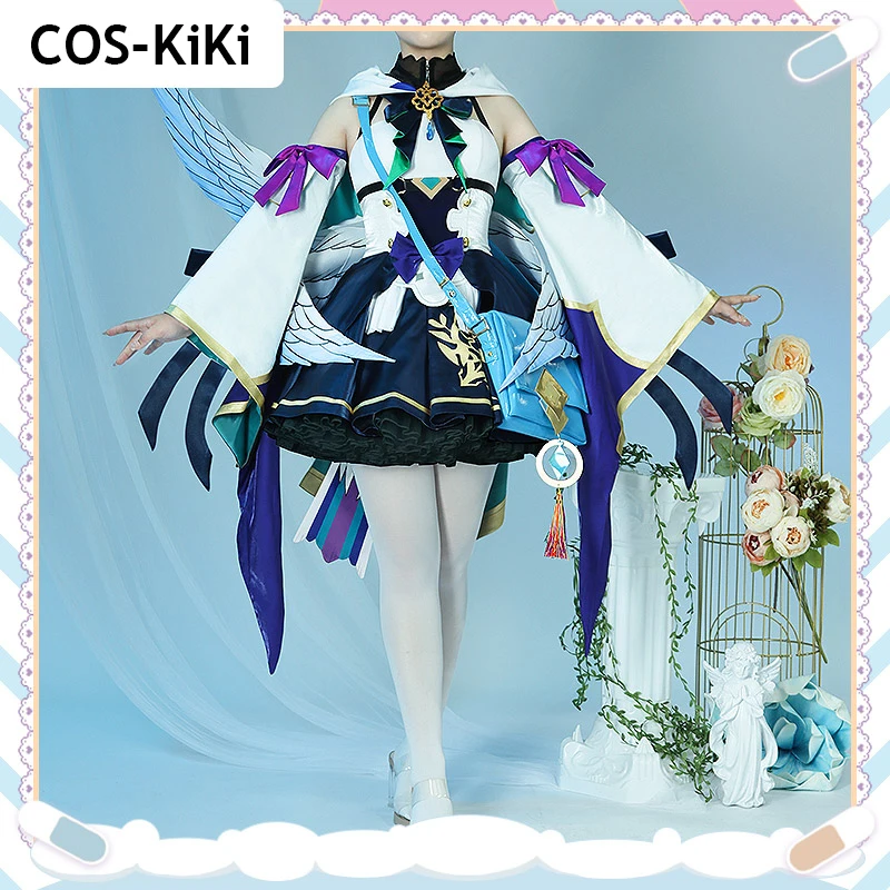 

COS-KiKi Anime Vtuber Nijisanji Ethyria Enna Alouette Game Suit Cosplay Costume Gorgeous Dress Uniform Halloween Party Outfit