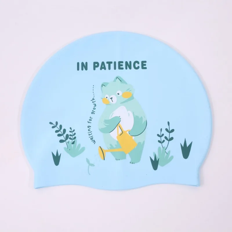 

Cute Swim Gear for Boys Girls Shark Kids Cartoon Silicone Swimming Cap Waterproof Ear Protection Non Tight Comfortable