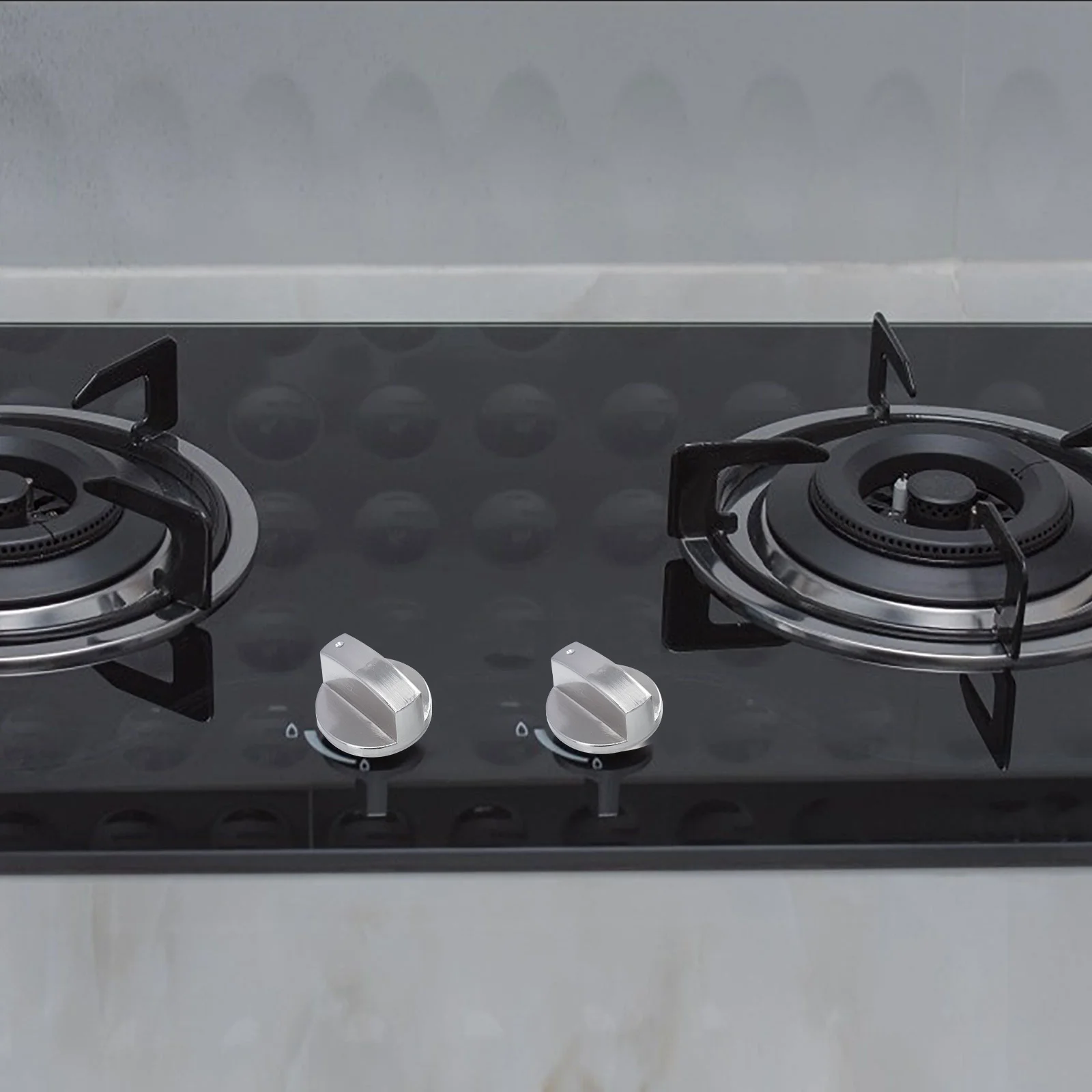 4 قطعة مقابض موقد سبائك الزنك المعدنية العالمية الكهربائية المدى الموقد التحكم استبدال دائم سهلة التركيب إصلاح الإصلاح