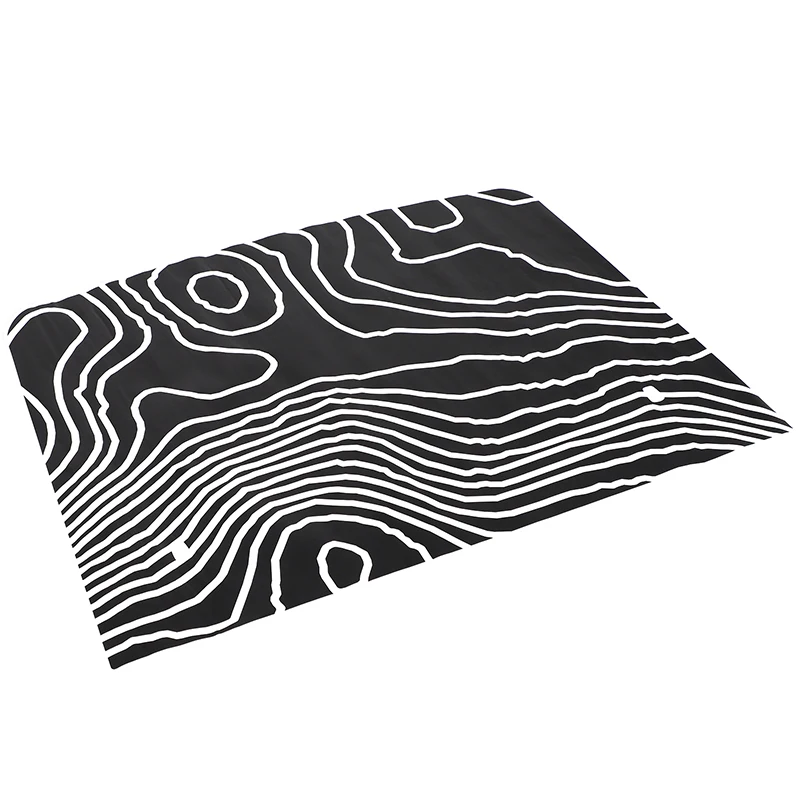 Car Hood Cover Topographic Map Decal Sticker Vinyl Graphic Trim Sticker For Toyota LC76 2007-2026 PVC Exterior Car Accessories