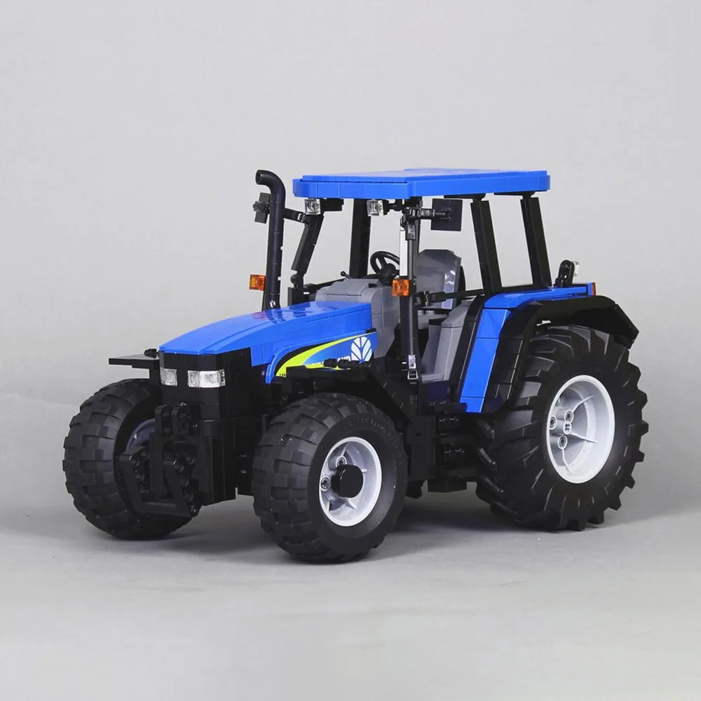 

Новая модель сельскохозяйственного трактора New Holland TM 140 в масштабе 1:17, конструктор-трактор с дистанционным управлением, игрушка для сборки, подарок на день рождения для мальчика