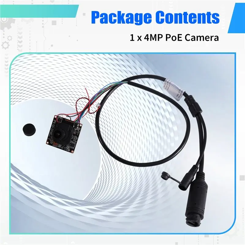 Efficient Outdoor Waterproof Surveillance 4MP 3.6Mm HD Poe Network Camera For CCTV Video Monitoring With RTSP Support For ONVIF