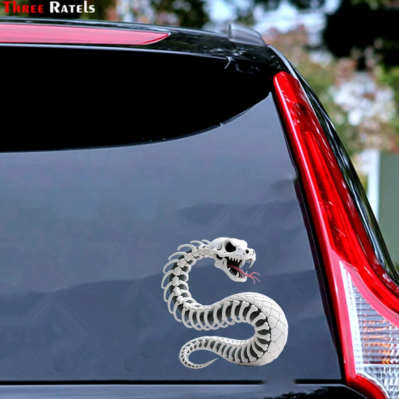 Three Ratels CAB4 Strange Python Bone Cartoon Wall Stickers for Home Decoration Personalized car decals