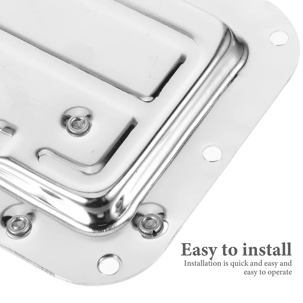 

Electroplated Alloy Toolbox Handle Folding Replacement Metal Mount Handle for Tool Box Cabinet Case Flight Storage