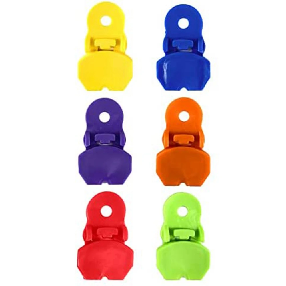 6 Pieces Color Manual Easy Can Opener Premium Plastic Shields Tab Openers Leakproof Soda Can Lids Soda Can Cover