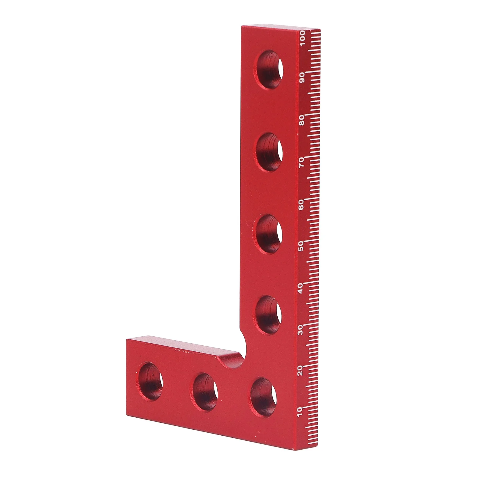 

Mini Small Square Center Finder Tool 90 Degree Quick Measuring Aluminum Alloy Red Woodworking Ruler for Machinist Carpenters
