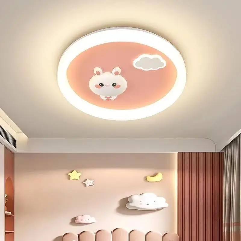 

Modern Cartoon Ceiling Light Cute Rabbit Pendant Light Home Decor Bedroom Children' Room Dining Table Led Hanging Chandelier