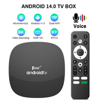 TV98 ATV MAX Plus Android 14 TV Box 8K 4K HD 4G 5G Dual WiFi BT5.0 8GB 128GB Allwinner H313 Voice Remote Media Player iptv