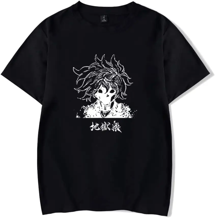 

Аниме Hell's Paradise Jigokuraku Gabimaru Merch Футболка Повседневная футболка с коротким рукавом унисекс футболка