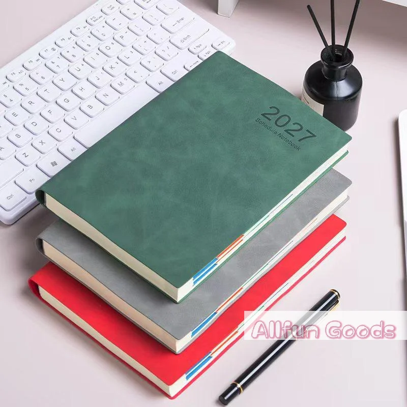 [TG835]High Quality 2027 Planner Efficiency Agenda Book With Monthly & Weekly Plan Pages Schedule Notebook School Office