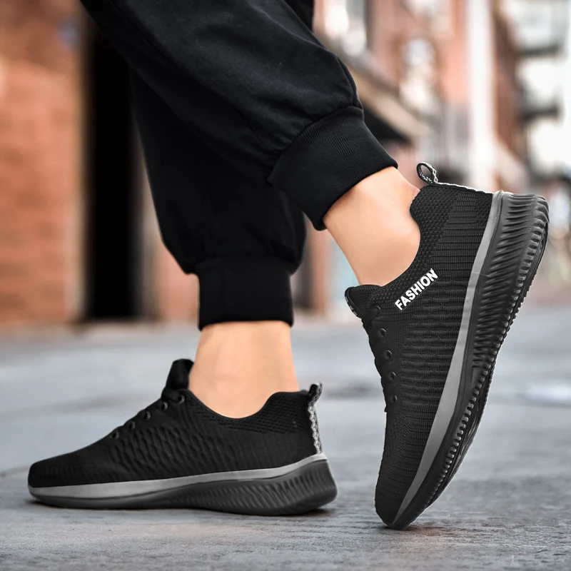 Męskie buty w stylu casual sznurowane męskie buty lekkie wygodne oddychające trampki do chodzenia Tenis masculino Zapatillas Hombre