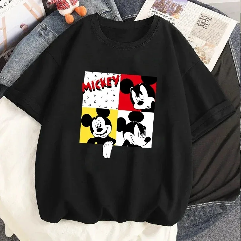 

Женская футболка с милым принтом мыши, футболка с короткими рукавами и мультяшным принтом, забавные футболки с утками, летняя уличная одежда, одежда Y2k, топы