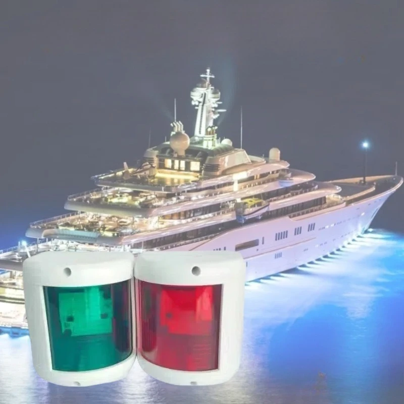 

12V/24V Red Green Signal Sailing Lights Marine Boat Navigation Light Waterproof Lamp for Boat Pontoon Warning Light Side Marker