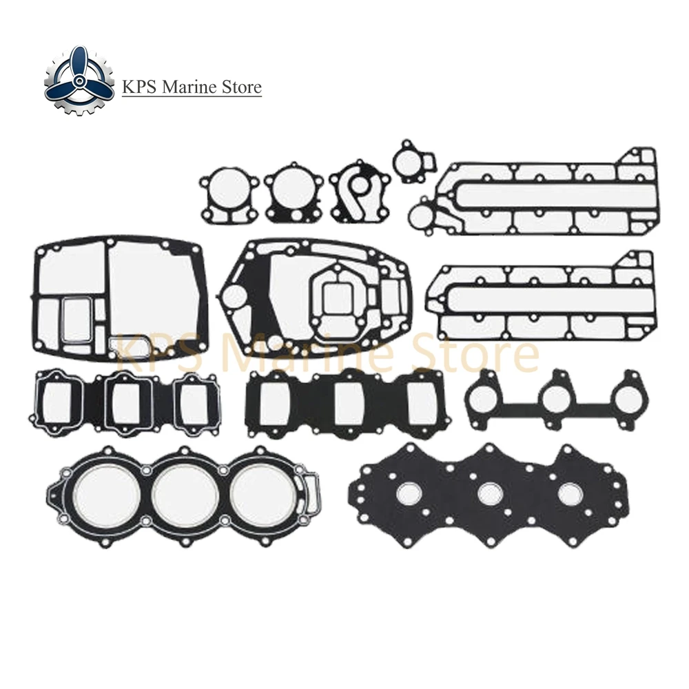 Kit Completo de Juntas para Cabeçote de Motor de Popa Yamaha 2 Tempos 60HP, Compatível com E60HMHD E60HWHD E60HWD