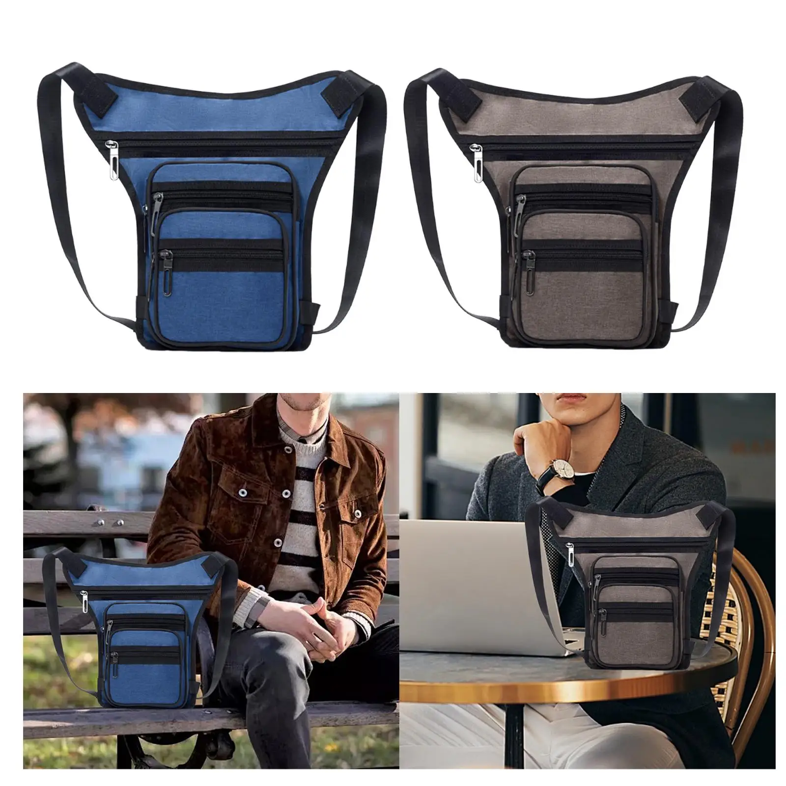 

Drop Leg Bag Multipurpose Crossbody Backpack Belt Bumbag with Leg Strap Thigh Bag for Travel Camping Hiking Bike Fishing