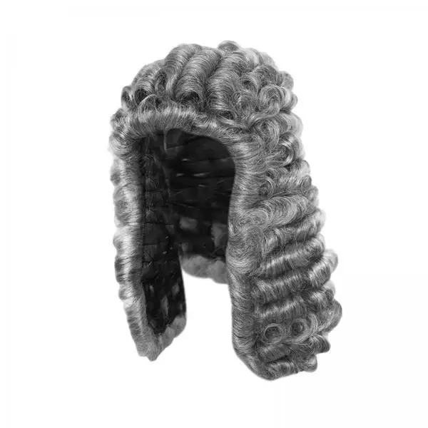 Men Costume Colonial Wig Long Wave Comfortable Adjustable Cap Cosplay Hairpiece for Theme Parties and Weddings