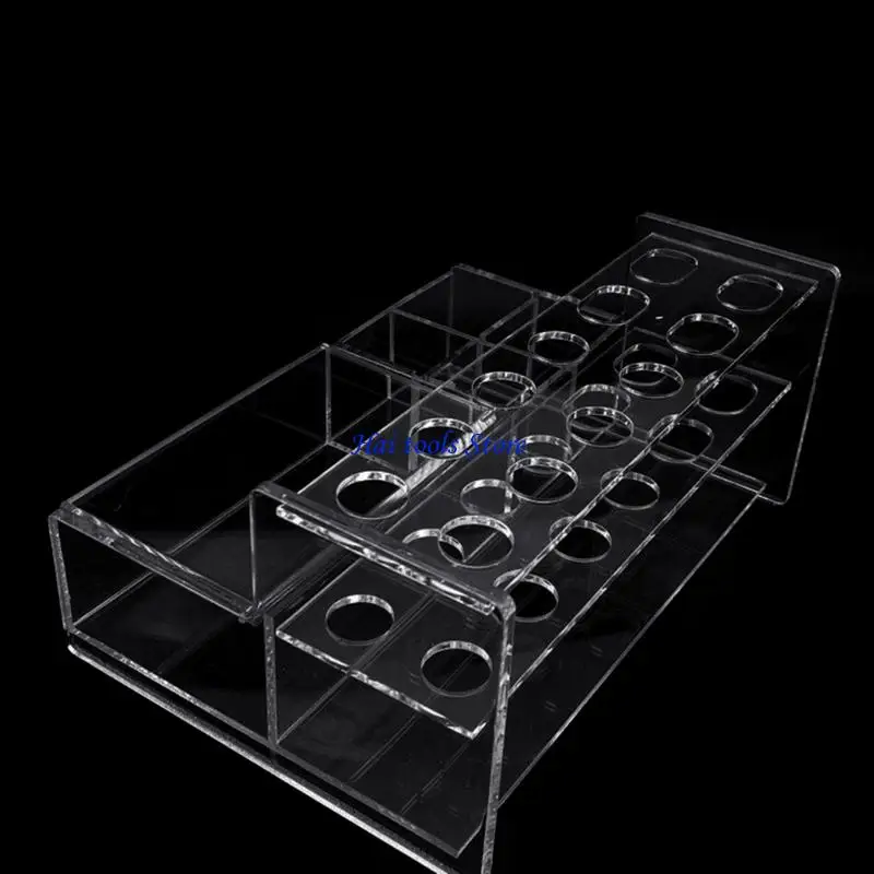 X37E Dental Acrylic Composite Resin Placement Holder Stand Syringes Applicator Dispenser Bonding Storage Box Tool