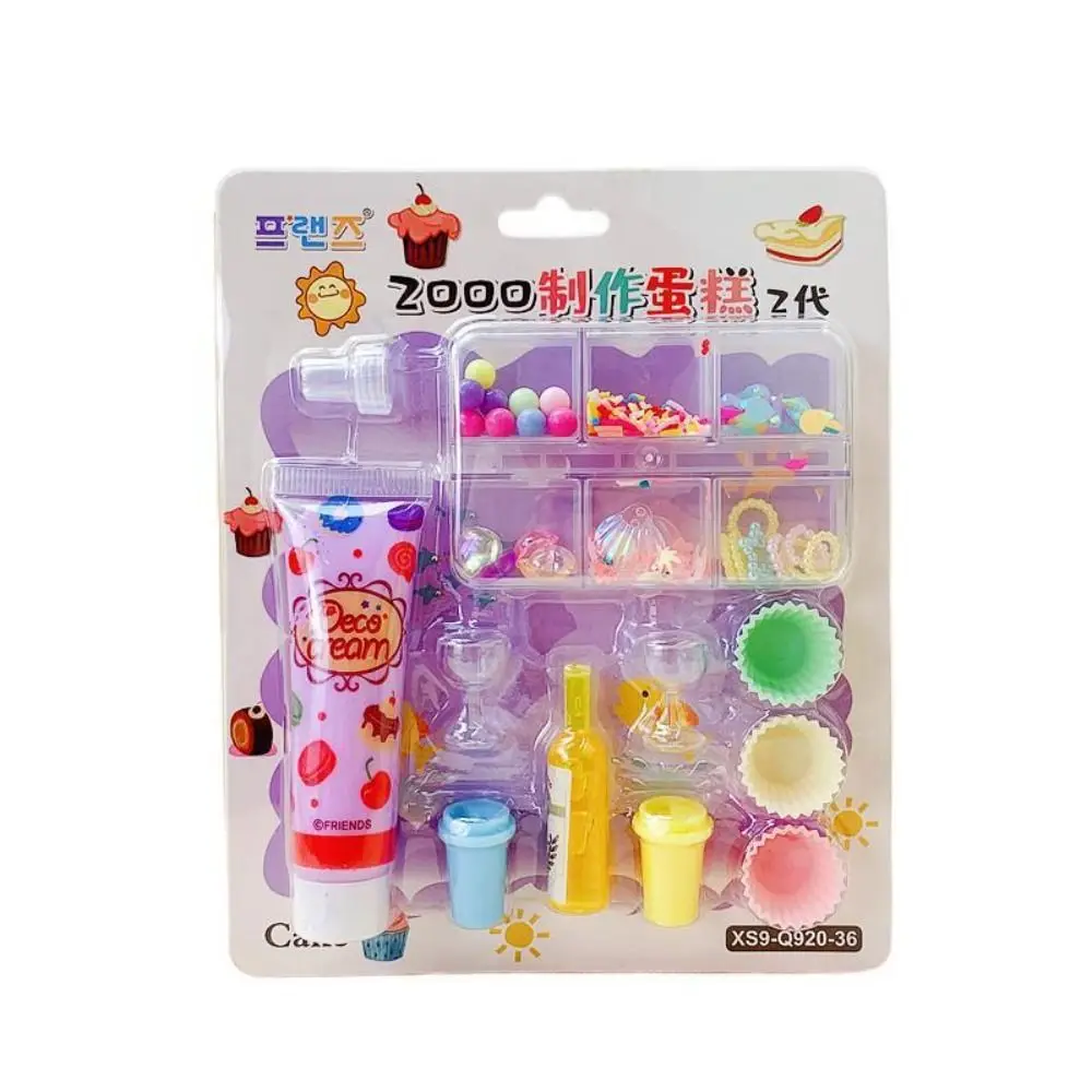 Toy Play House Toy Cream Gum Early Education Toy Simulation Cream Set DIY Handmade Set leisure Entertainment Simulation Gel