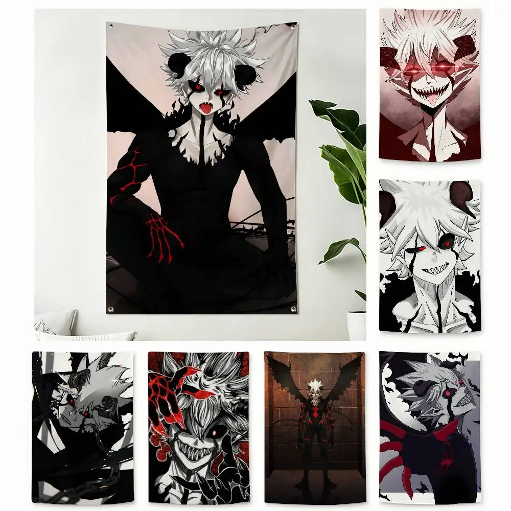 L-Liebe Anime Black Clover Home Decor Wall Hanging Vertical Flags Indoor Outdoor