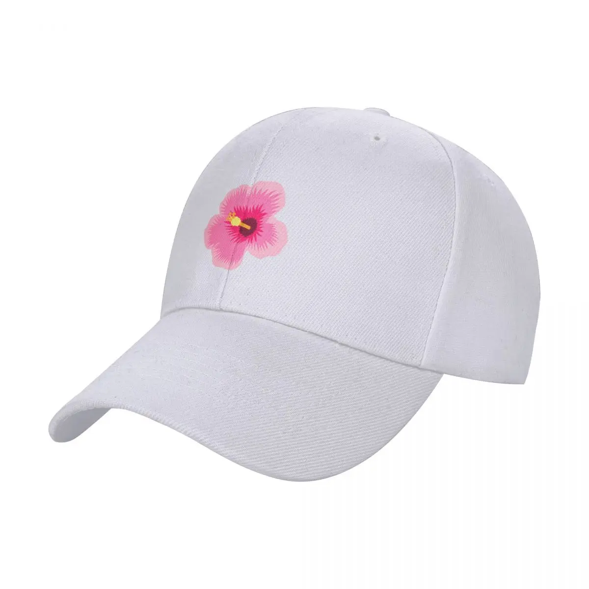 

Hot Pink Hibiscus Flower Pattern Baseball Cap custom Hat Military Tactical Cap Horse Hat Women's Hats Men's