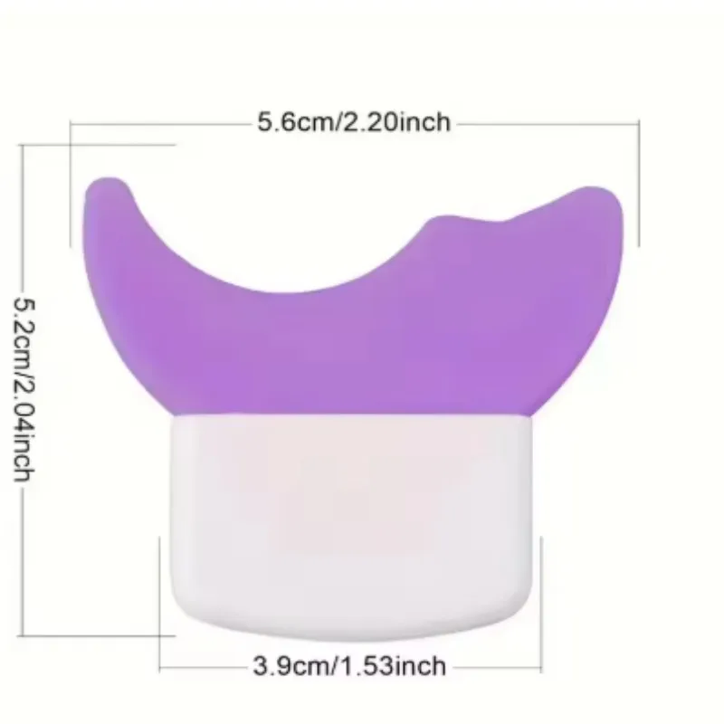 درع حماية لظلال العيون وكحل العيون من السيليكون مع مقبض |   مساعد مكياج مقاوم للتلطخ لمكياج العيون المثالي، محمول وسهل