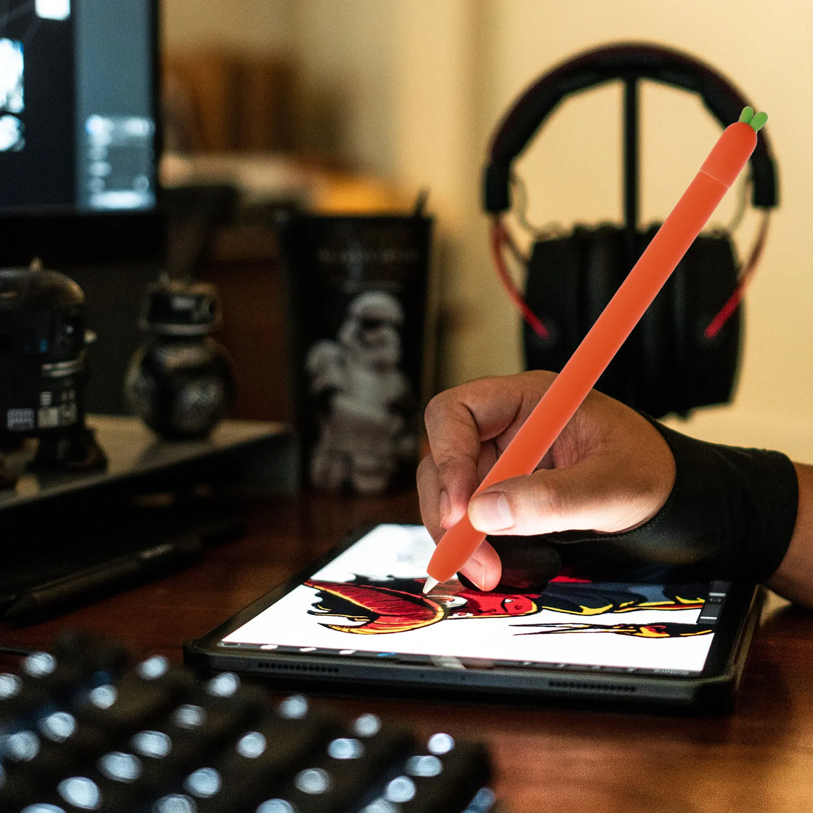 

Silicone Stylus Pen Sleeve Casecartoon Design Protective Holder For Pencil 2 Touchscreen Pencil Storage Pouch Universal
