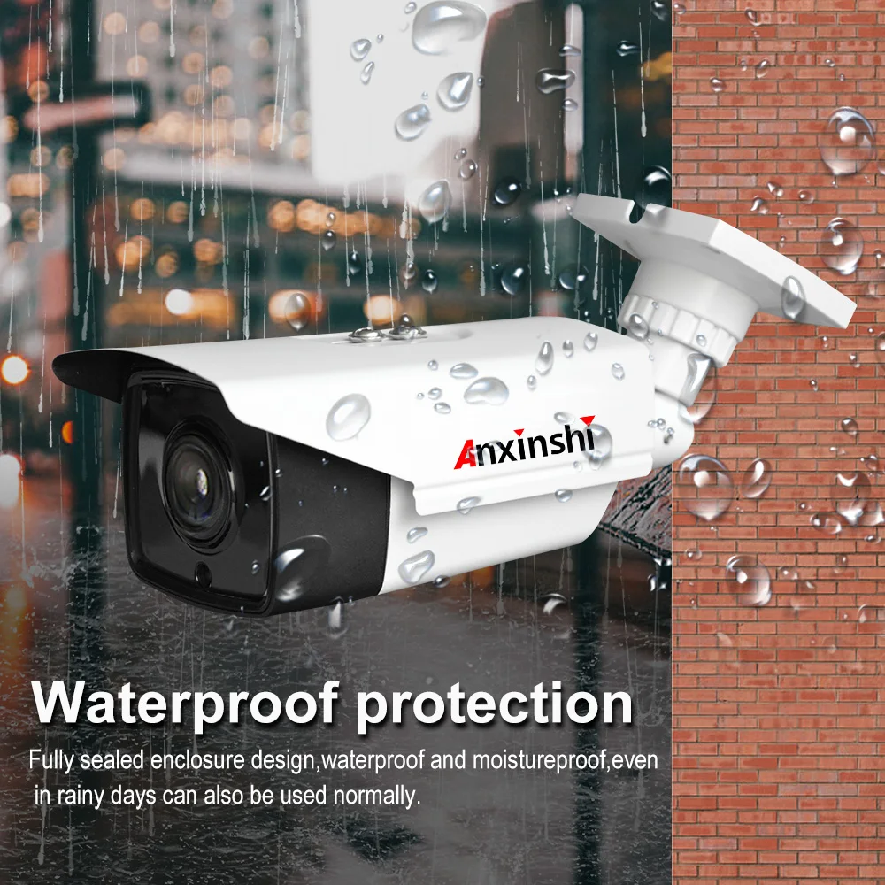 Anxinshi 8MP 5MP 4MP 2MP Ip Bullet System kamer CCTV