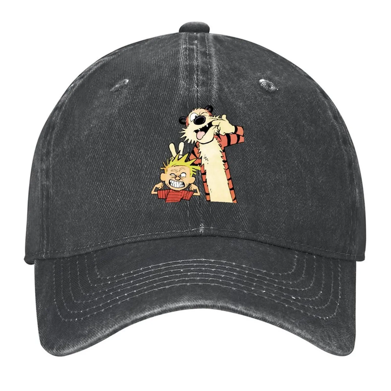 

Calvin And Hobbes Bill Watterson Baseball Cap Streetwear Military Cap Man New Hat Luxury man cap Women's Hats Men's