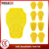 WOSAWE CE nivel 1/2 almohadilla de protección del cuerpo de la motocicleta Universal Motocross Racing inserto de seguridad armadura Protector de espalda equipo de motocicleta