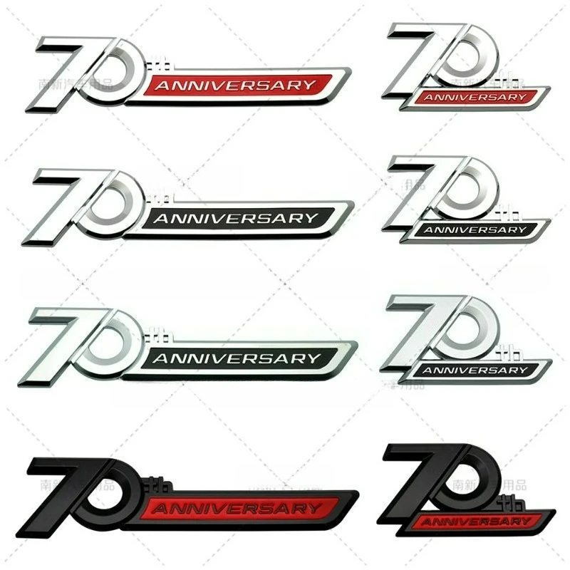 

Material ABS High-quality Car Modification Car Stickers for 70th Anniversary Scratch-blocking Car Decoration Accessories