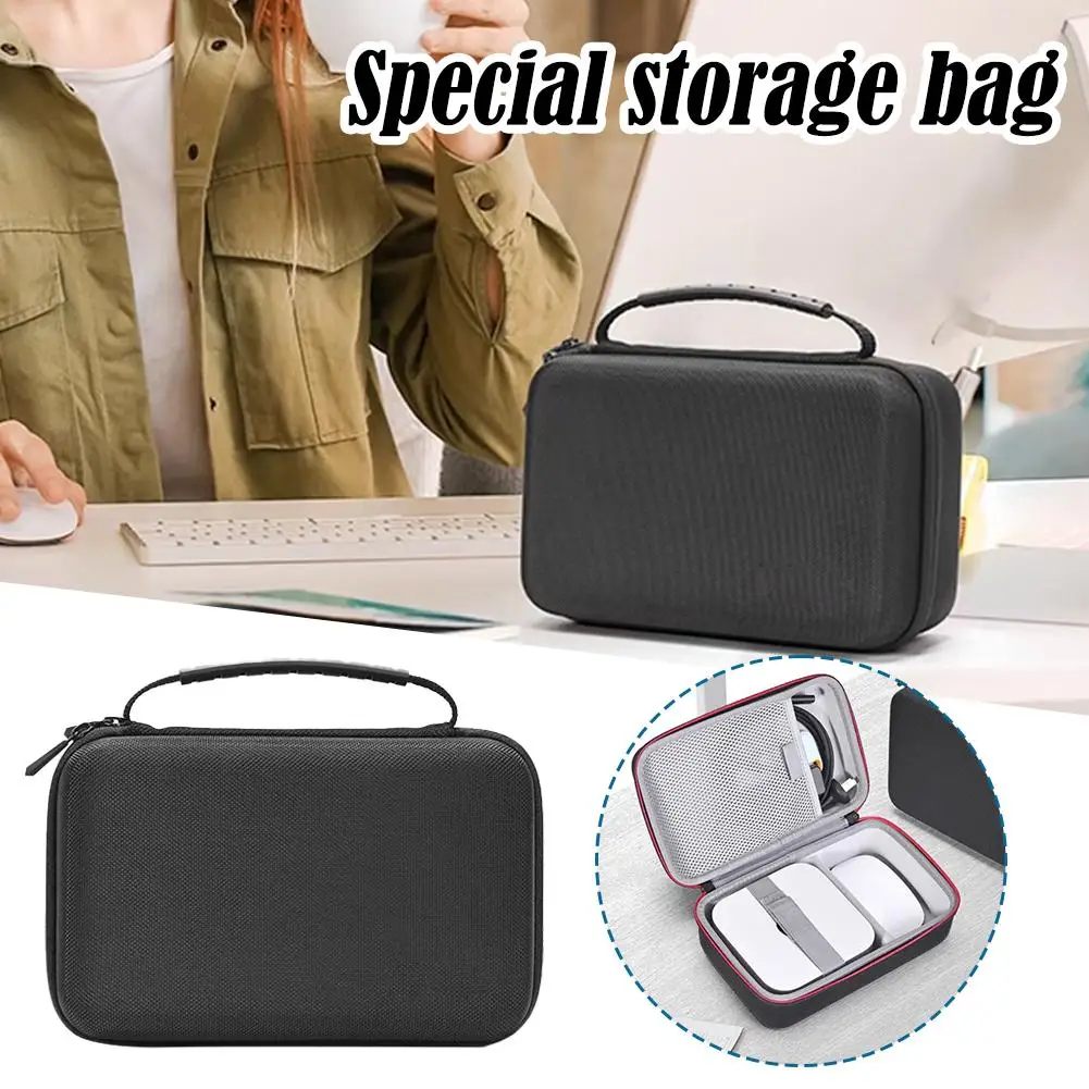 For MacBook Mini M4 Storage Bag Magic Mouse, Cable, Power Bank, USB Flash Disk Storage Bag For Travel Work EVA Protective C E8F9