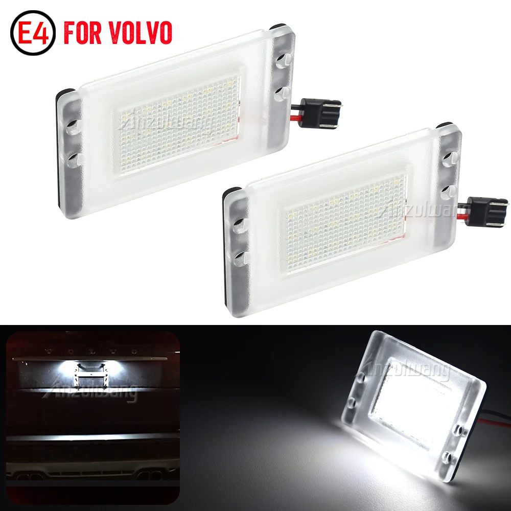 

12V LED Number Plate Lamp For Volvo V70 XC 1997-2000 V70 1997-2000 850 1991-1996 White License Plate Light Assembly