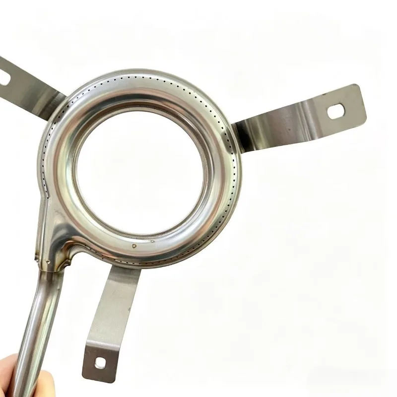 Stainless Steel Ring BBQ Burner Outdoor Gas Grill Replacement Burner Support Bracket BBQ Grilling Burner Accessory