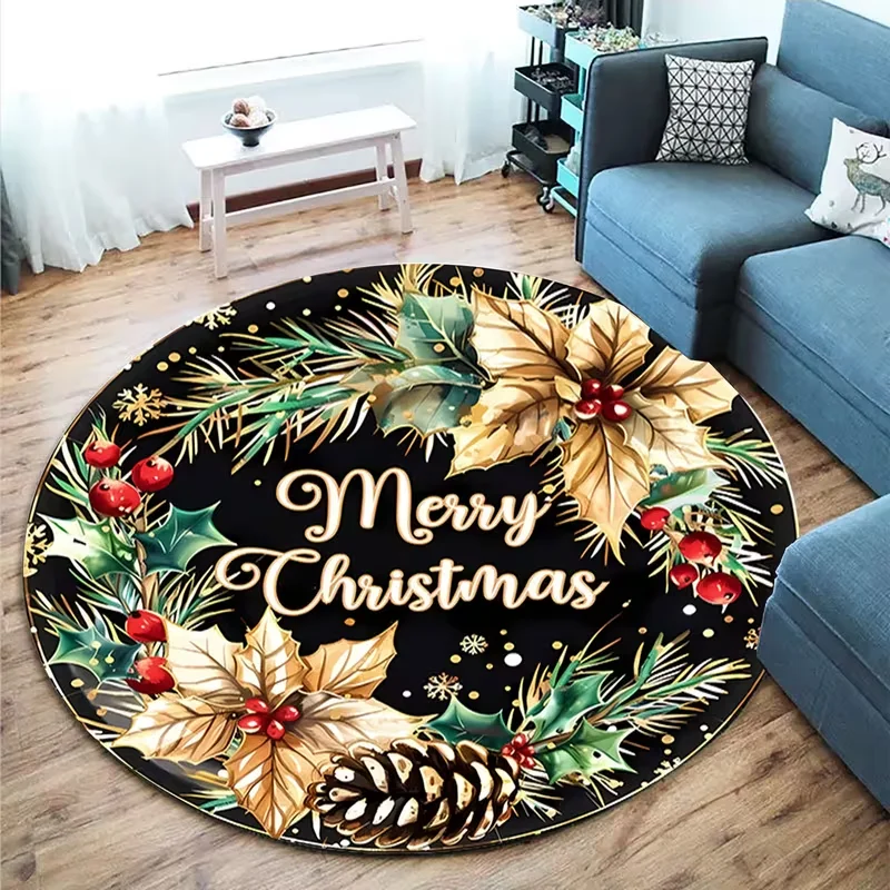 Tropical Jungle Leaf Round Rug Bird Of Paradise Monstera Circular Carpet Soft Floor Mat for Living Room Bedroom Boho Home Decor