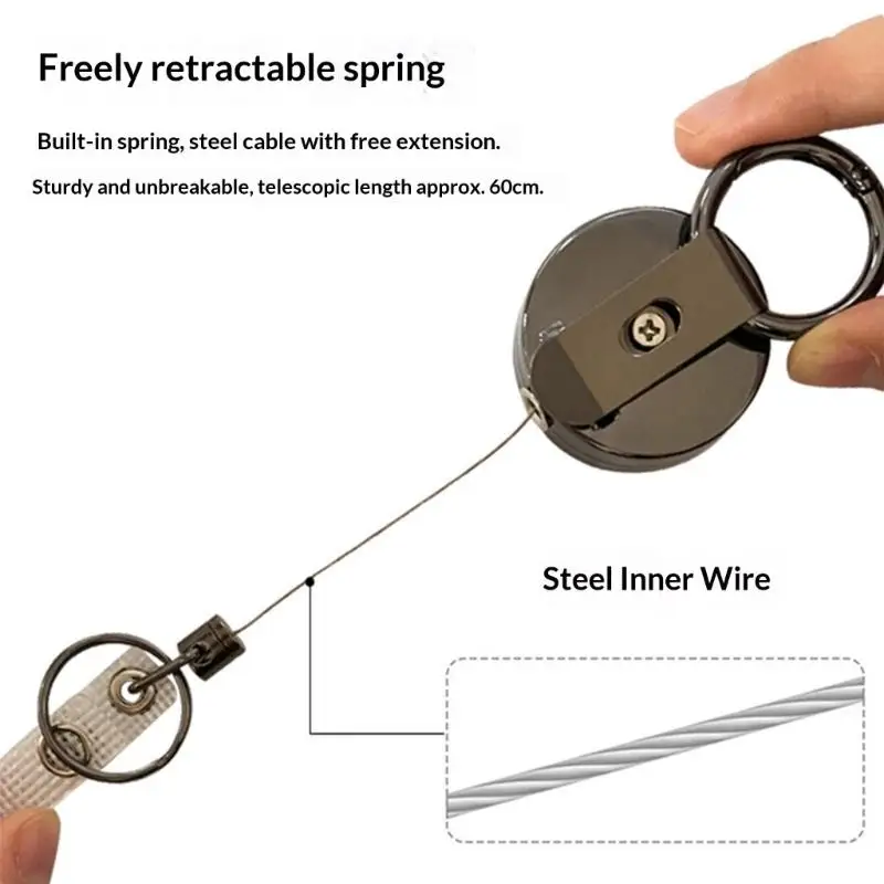 R53C Professional Grade Retractable Keychain Badges Holder for Workers Handling Gift