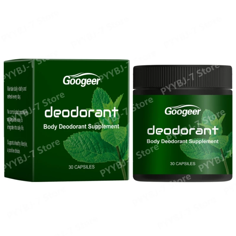 Body Odor Control Capsules for Men and Women Daily Freshness Support Smell Reduction Supplement 30 Capsules