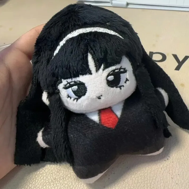 Tomie Junji Ito Sanrio Plush Keychain Doll With Acrylic Standing Board Decor Gift Anime Backpack Stuffed Pendant Toy For Girl